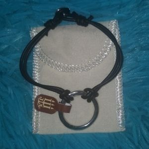 James Avery Riata leather charm braclet